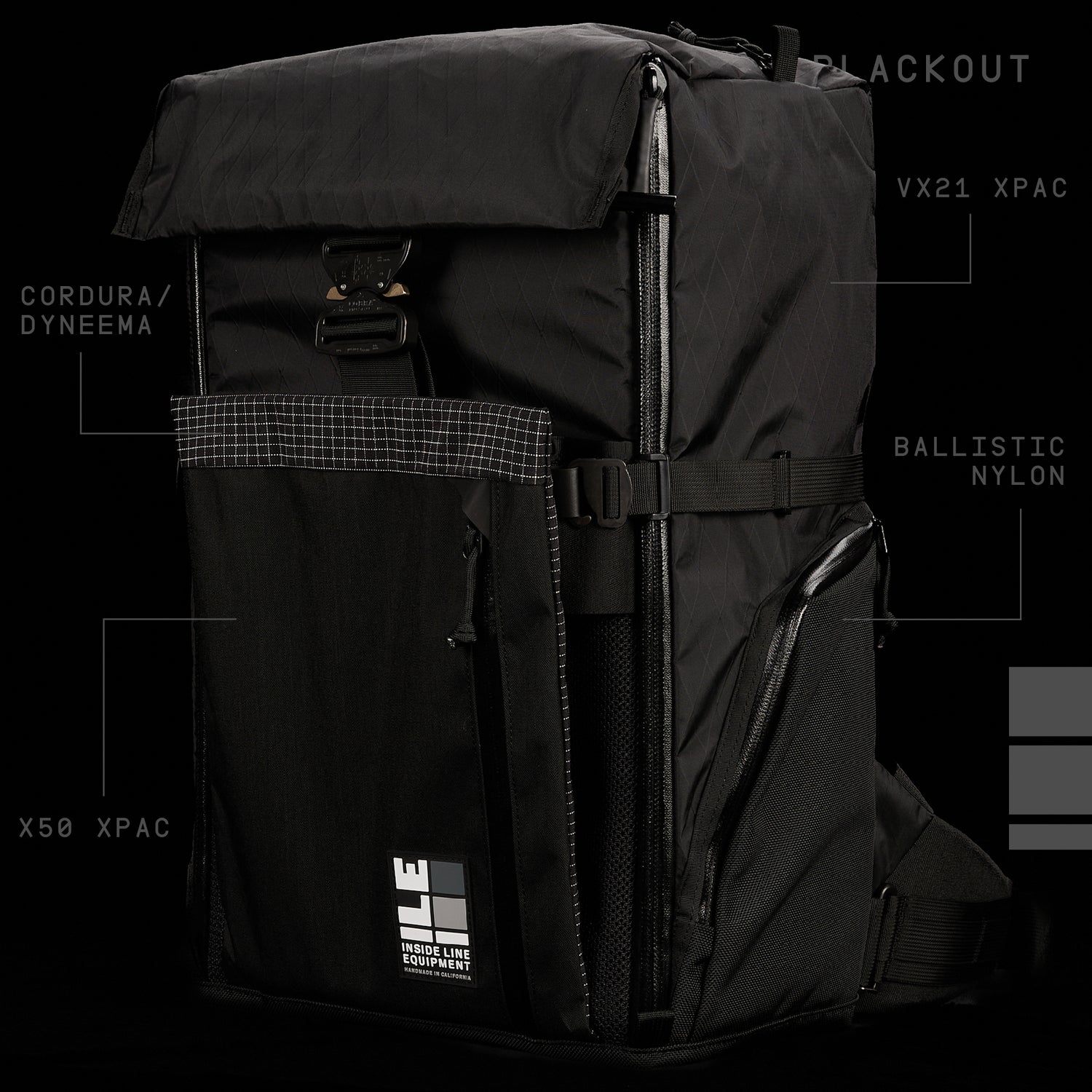  - Handmade Backpack - Water Resistant - X-Pac Sailcloth - Made in USA