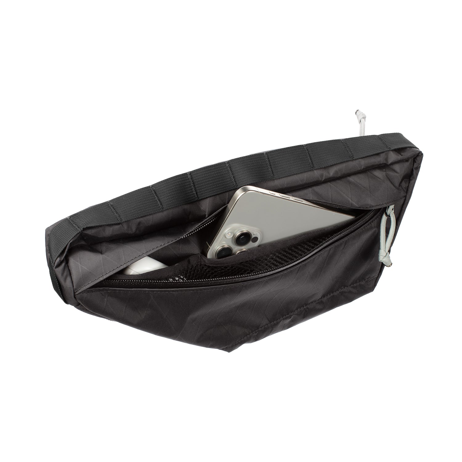 Bicycle Frame Bag - Weatherproof Bikepacking Bag - X-Pac Sailcloth - Tool Organization System - 3L Capacity - YKK Uretek Zippers - Handmade in USA
