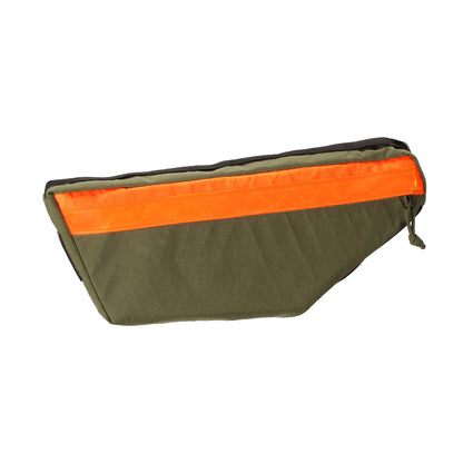 Bicycle Frame Bag - Weatherproof Bikepacking Bag - X-Pac Sailcloth - Tool Organization System - 3L Capacity - YKK Uretek Zippers - Handmade in USA