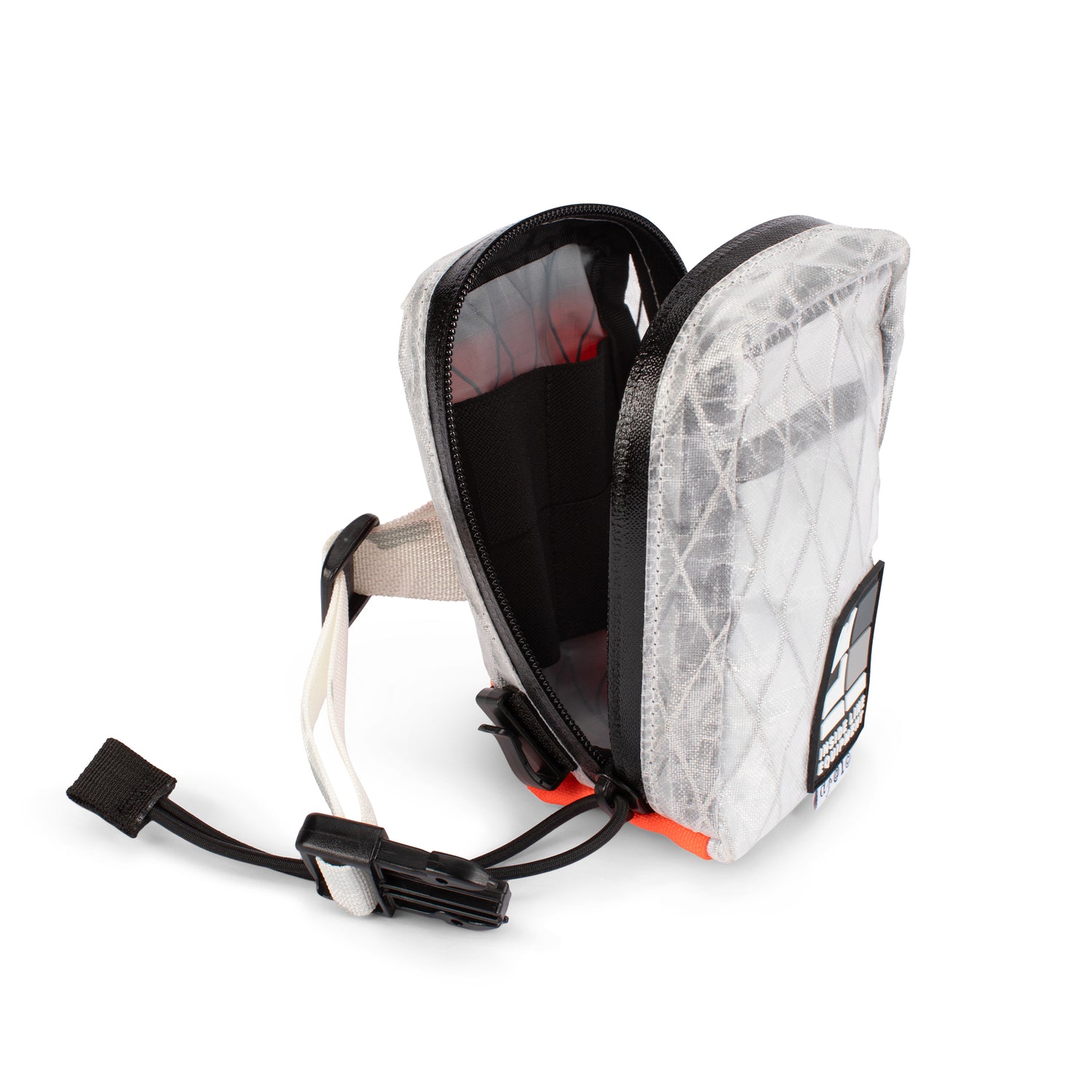 bike seat bag - Handmade Waterproof Bike Bag - UX10 reflective - under seat mount - bike tool bag - cycling road bike bag - Made in Berkeley, California