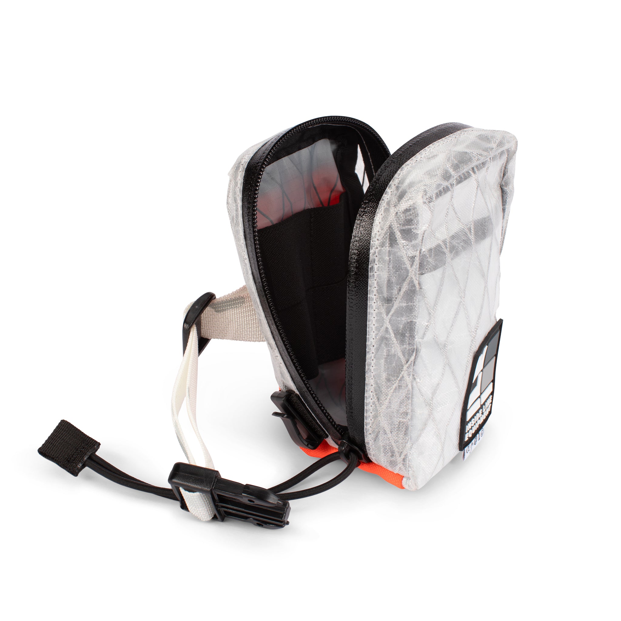bike seat bag - Handmade Waterproof Bike Bag - UX10 reflective - under seat mount - bike tool bag - cycling road bike bag - Made in Berkeley, California