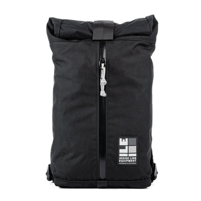 11L technical backpack - Compact Backpack - hiking day pack - XPAC - Water-resistant Roll-Top - hydration sleeve - waterproof YKK zipper - Made in USA