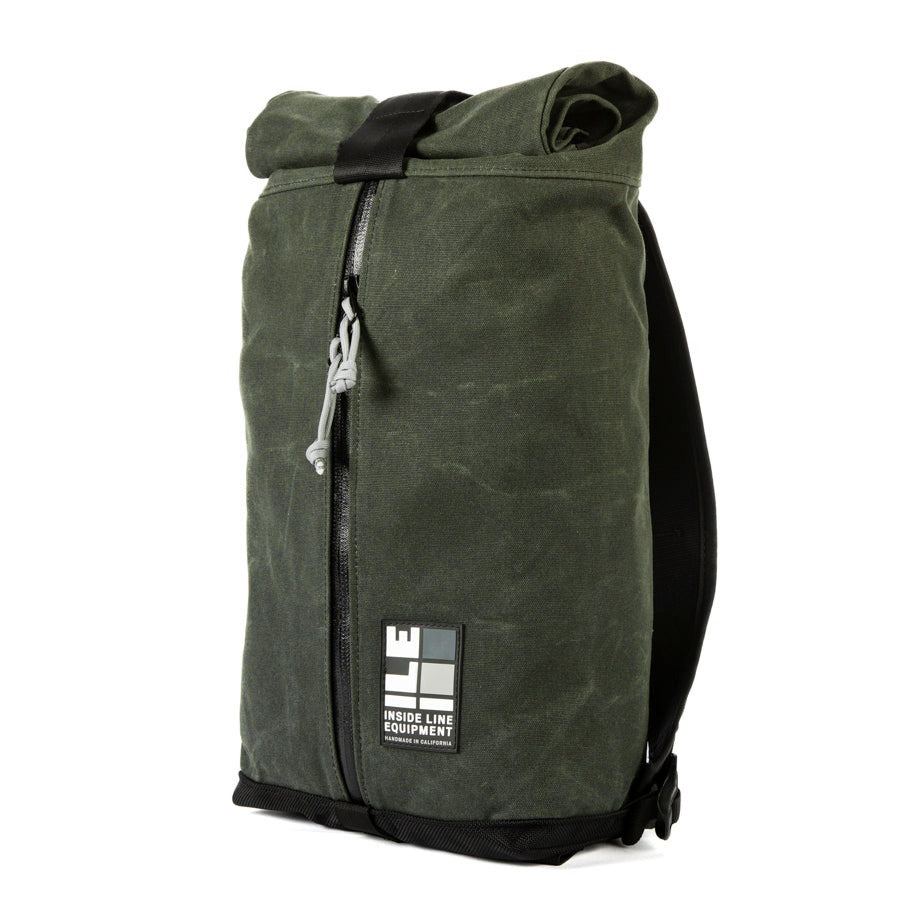 11L technical backpack - Compact Backpack - hiking day pack - XPAC - Water-resistant Roll-Top - hydration sleeve - waterproof YKK zipper - Made in USA