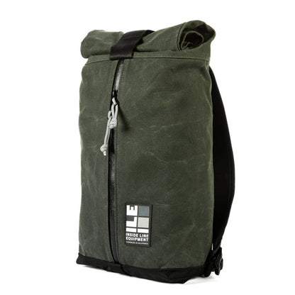 11L technical backpack - Compact Backpack - hiking day pack - XPAC - Water-resistant Roll-Top - hydration sleeve - waterproof YKK zipper - Made in USA
