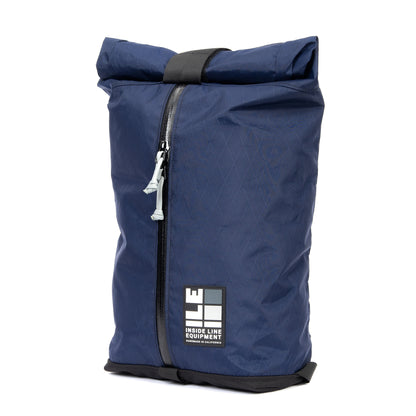 11L technical backpack - Lightweight Backpack - hiking day pack - XPAC - Water-resistant Roll-Top - hydration sleeve - waterproof YKK zipper - Made in California