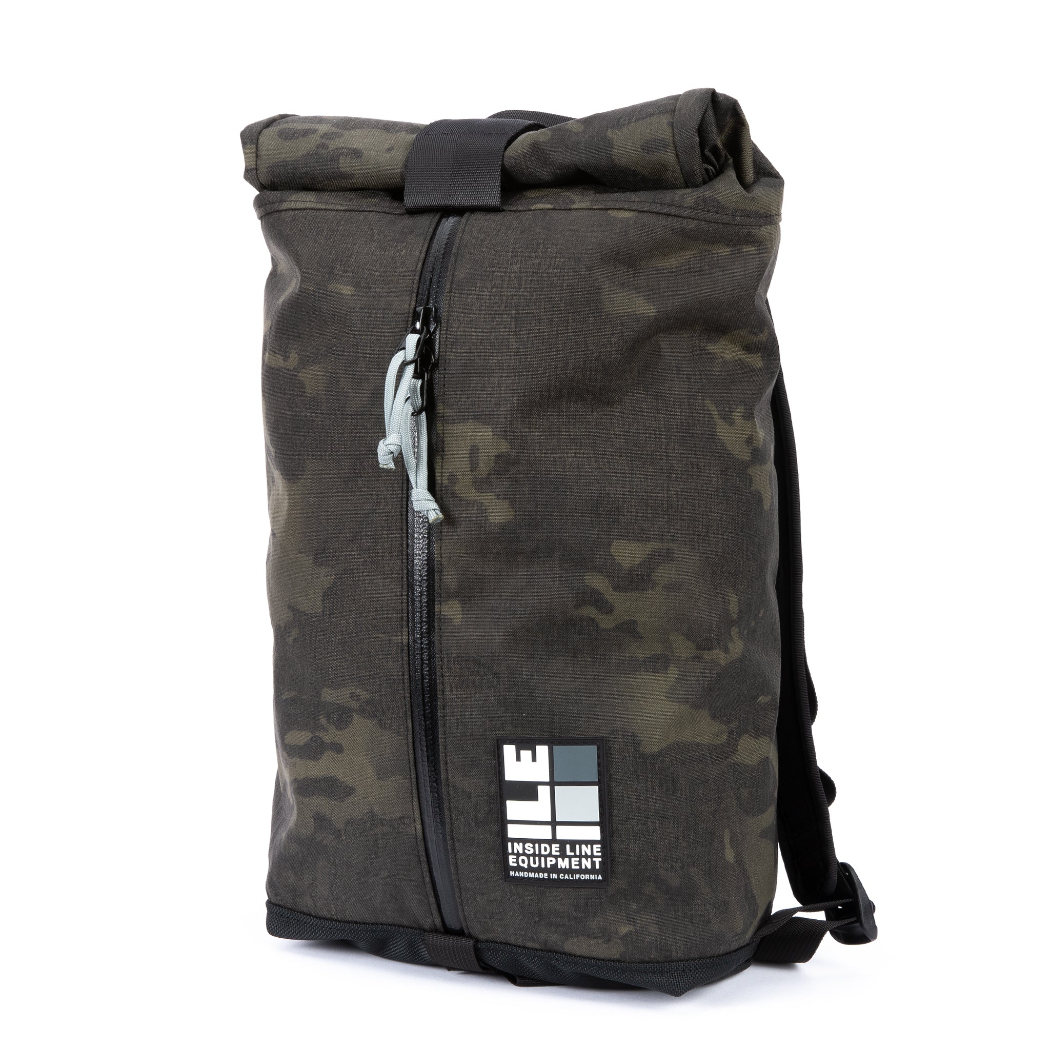 11L technical backpack - Compact Backpack - hiking day pack - XPAC - Water-resistant Roll-Top - hydration sleeve - waterproof YKK zipper - Made in USA