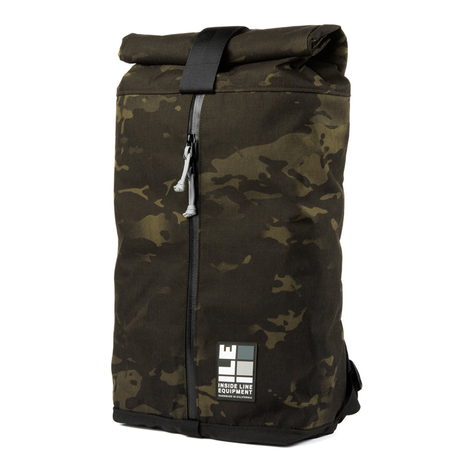 18L - Techinical Backpack - hiking day pack - XPAC - Water-resistant Roll-Top - hydration sleeve - waterproof YKK zipper - Made in USA - Lifetime Guarantee