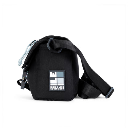 SIDE - Black Cordura handmade camera cross body - mirrorless camera - street photography - Cobra buckle - XPAC - made in USA