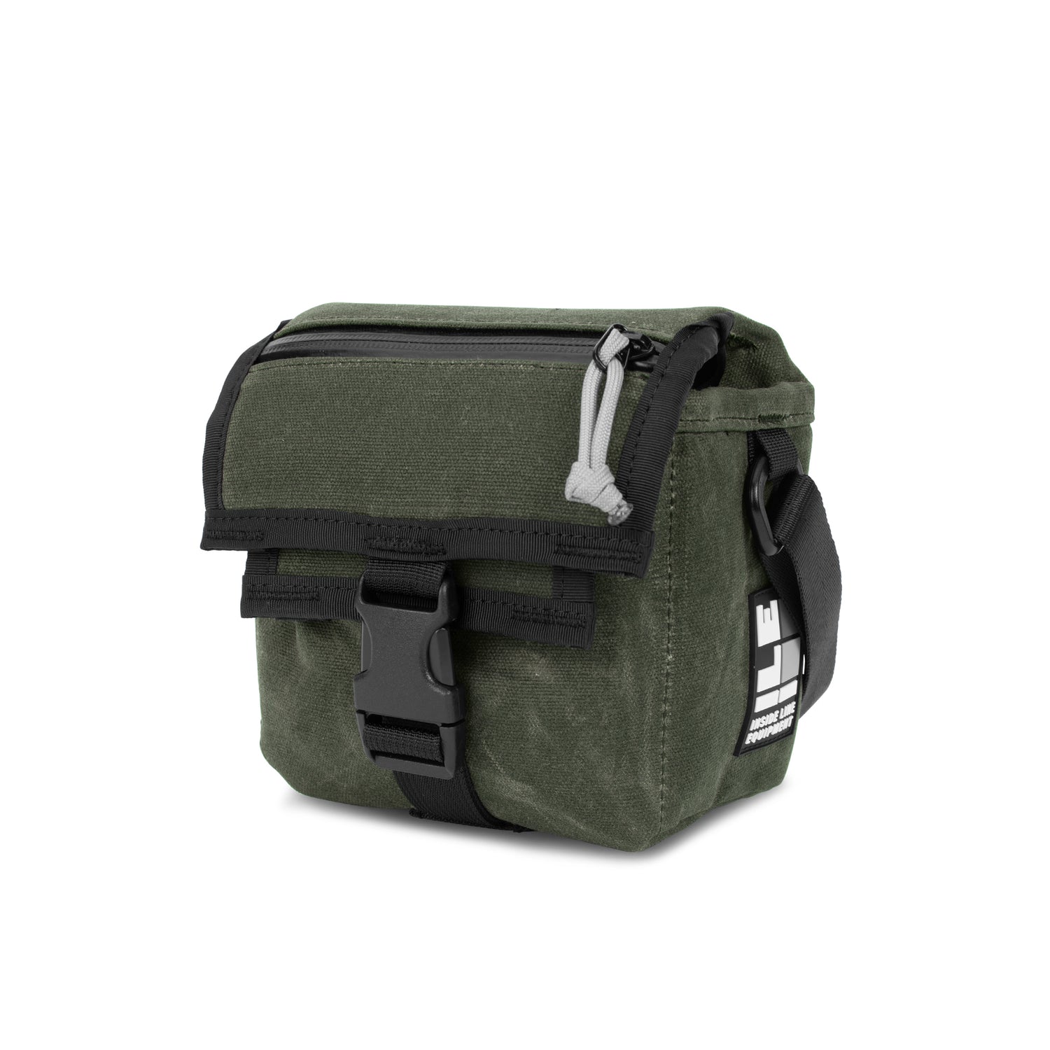 Forest Waxed Canvas - handmade camera cross body - mirrorless camera - street photography - Cobra buckle - XPAC - made in USA
