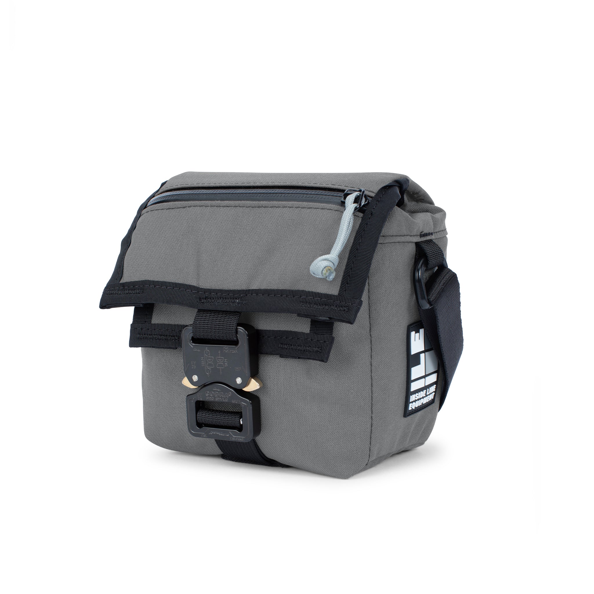 Gray Cordura - handmade camera cross body - mirrorless camera - street photography - Cobra buckle - XPAC - made in USA