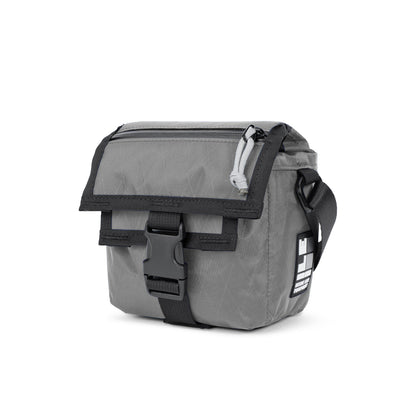 Grey VX21 - handmade camera cross body - mirrorless camera - street photography - Cobra buckle - XPAC - made in USA