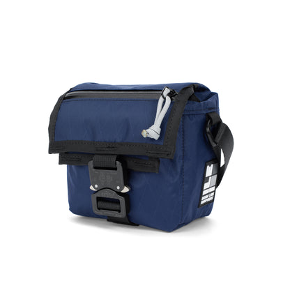 Navy VX21 - handmade camera cross body - mirrorless camera - street photography - Cobra buckle - XPAC - made in USA