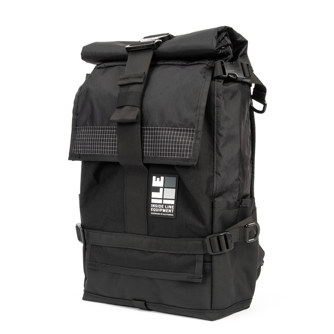 Default Mini: Blackout Patchwork - BLACKOUT +COBRA Handmade Backpack - Waterproof - X-Pac Sailcloth - Made in USA