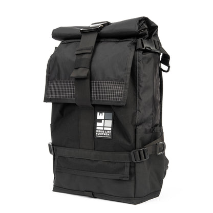 Default Mini: Blackout Patchwork - BLACKOUT +COBRA Handmade Backpack - Waterproof - X-Pac Sailcloth - Made in USA