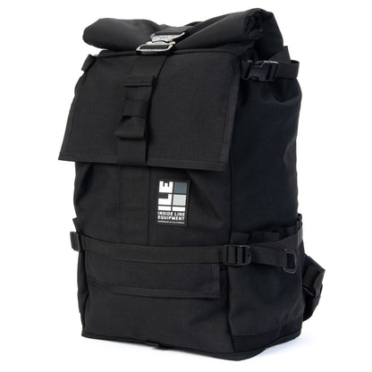 40L - Handmade Backpack - Commuter Cycling Bag - XPAC - Waterproof Roll-Top - TPU welded liner - Laptop Sleeve - Made in California - EDC Everyday Carry Backpack