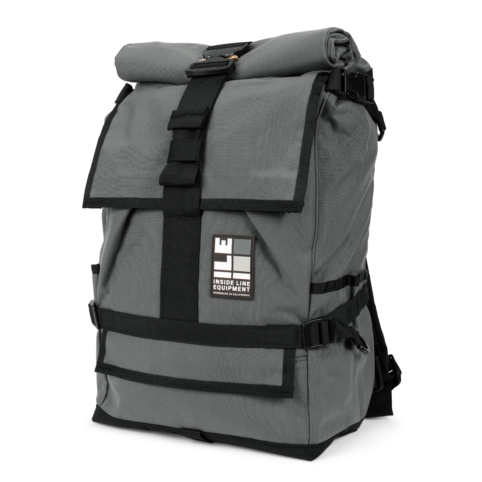  TPU welded seam liner - Handmade Backpack - Commuter Cycling Bag - XPAC - Waterproof Roll-Top - Laptop Sleeve - Made in USA