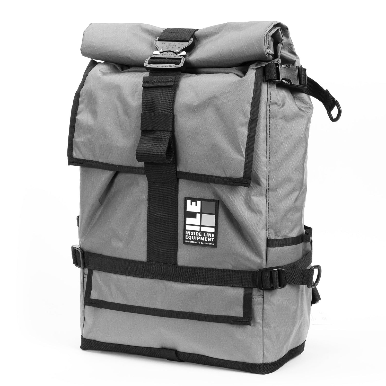  TPU welded seam liner - Handmade Backpack - Commuter Cycling Bag - XPAC - Waterproof Roll-Top - Laptop Sleeve - Made in USA