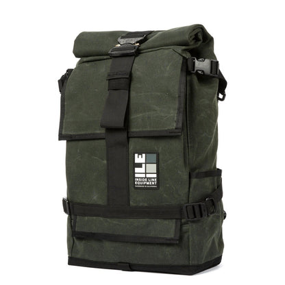 Cobra Buckle - Handmade Backpack - Commuter Cycling Bag - XPAC - Waterproof Roll-Top - TPU welded liner - Laptop Sleeve - Made in Berkeley, CA