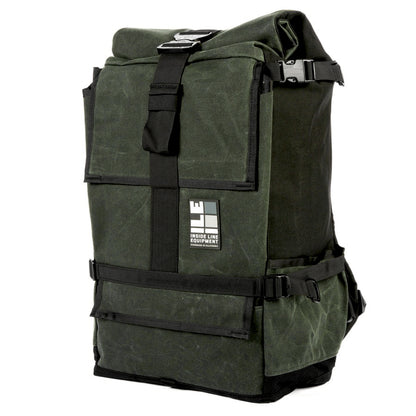 default XL - Handmade Backpack - Commuter Cycling Bag - XPAC - Waterproof Roll-Top - TPU welded liner - Laptop Sleeve - Made in USA