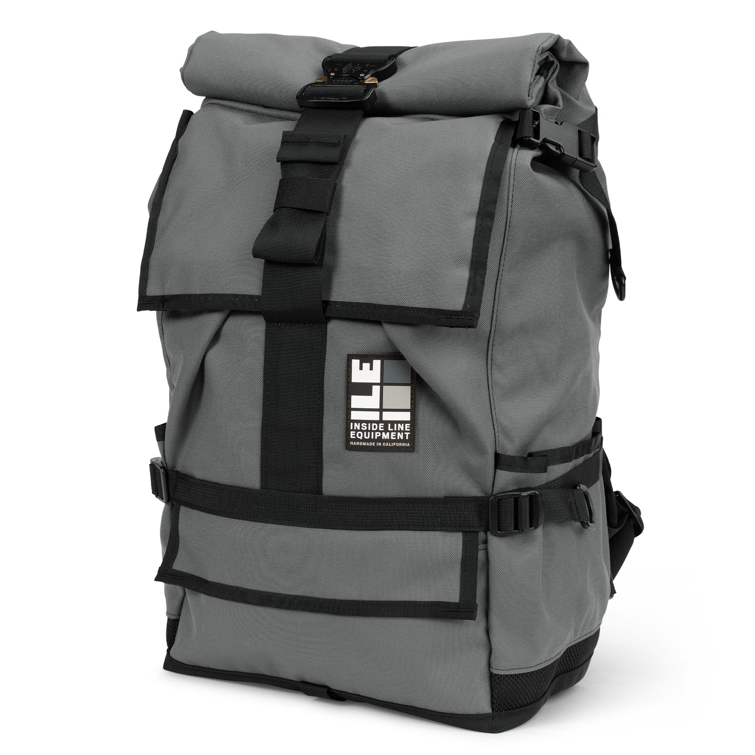 40L - Handmade Backpack - Commuter Cycling Bag - XPAC - Waterproof Roll-Top - TPU welded liner - Laptop Sleeve - Made in California