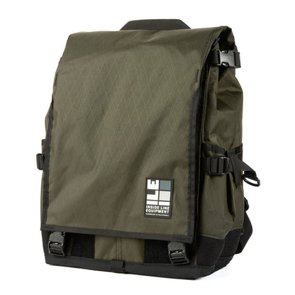 flaptop - School Backpack - Commuter Bag - Bike Messenger Bag - XPAC - TPU welded seam liner - Laptop Sleeve - Made in USA