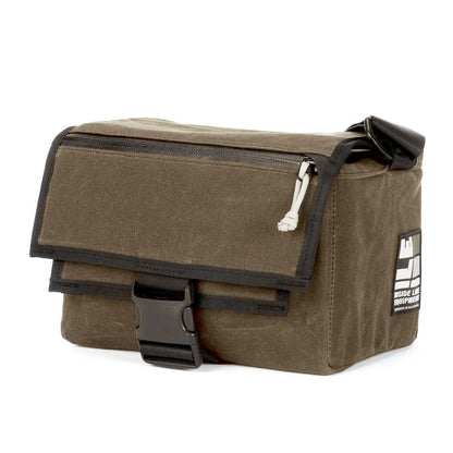 Tan Waxed Canvas - handmade camera bag - weatherproof - mirrorless - DSLR - street photography - adjustable velcro dividers - XPAC - made in USA