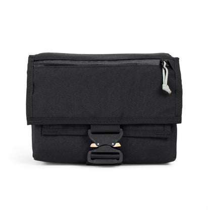 Black Cordura handmade camera bag - weatherproof - adjustable velcro dividers - mirrorless camera - SLR lens - travel camera padded bag - XPAC - made in USA