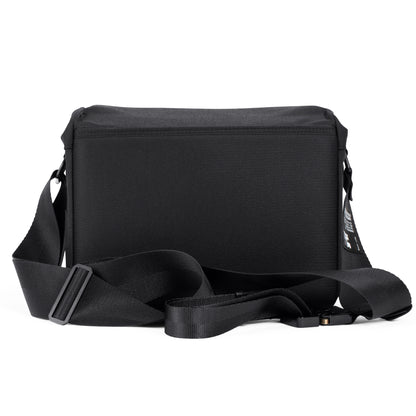 BACK VIEW - handmade camera bag - weatherproof - adjustable velcro dividers - mirrorless camera - SLR lens - travel camera padded bag - XPAC - made in USA
