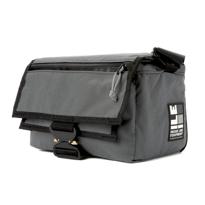 Gray Cordura - Cobra Buckle - handmade camera bag - weatherproof - mirrorless - DSLR - street photography - adjustable velcro dividers - XPAC - made in USA