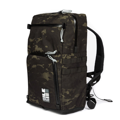 Multicam - Travel camera backpack - YKK waterproof zippers - professional photographer bag - adjustable dividers - SLR padded - laptop sleeve - XPAC - made in USA