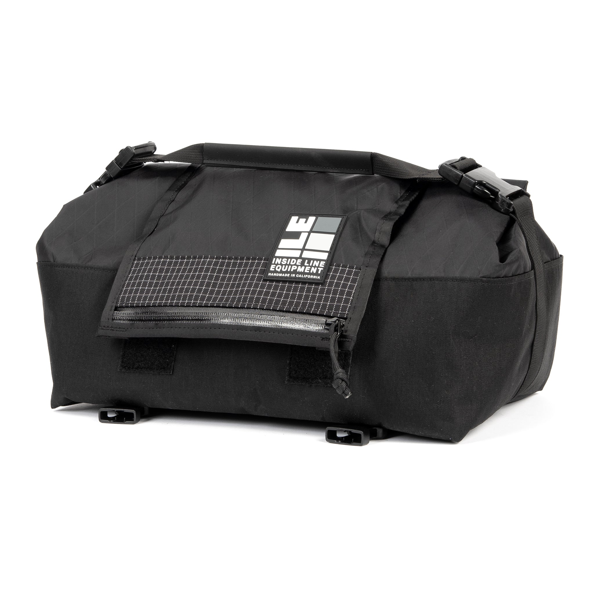 Porteur Rackbag - Waterproof Bike Bag - X-Pac Sailcloth &amp; Cordura - Front Rack Bicycle Bag - 42L Capacity - Handmade in USA