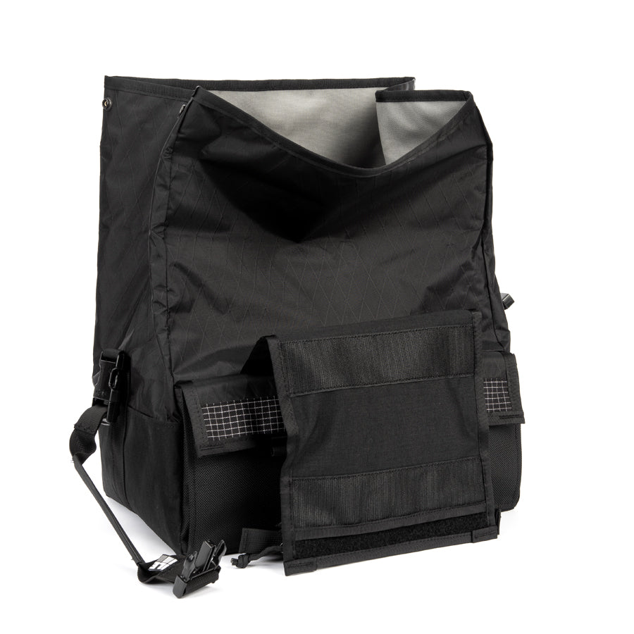 Porteur Rackbag - Waterproof Bike Bag - X-Pac Sailcloth &amp; Cordura - Front Rack Bicycle Bag - 42L Capacity - Handmade in USA
