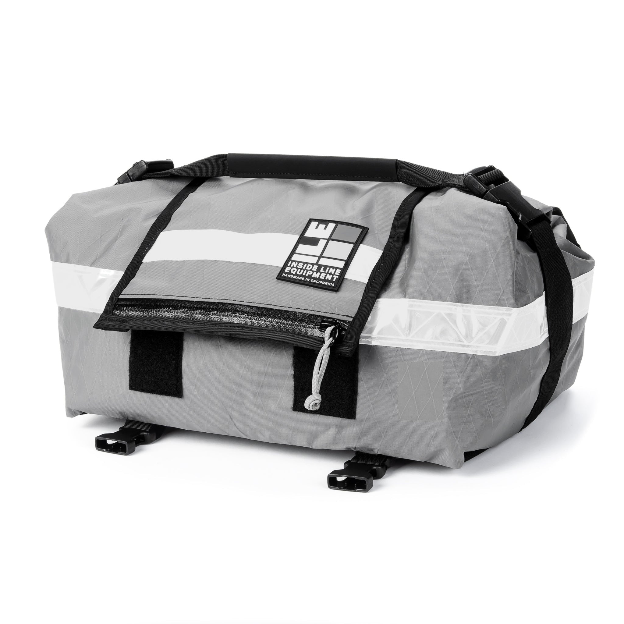 Porteur Rackbag - Waterproof Bike Bag - X-Pac Sailcloth &amp; Cordura - Front Rack Bicycle Bag - 42L Capacity - Handmade in USA