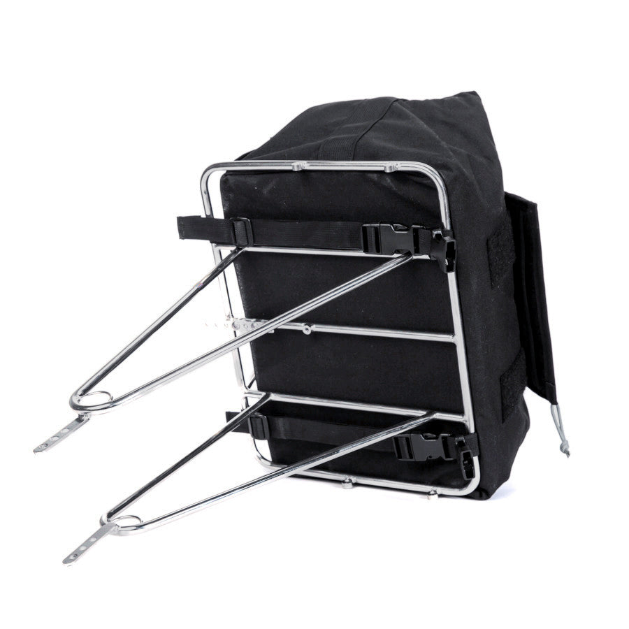 Porteur Rackbag - Waterproof Bike Bag - X-Pac Sailcloth &amp; Cordura - Front Rack Bicycle Bag - 42L Capacity - Handmade in USA