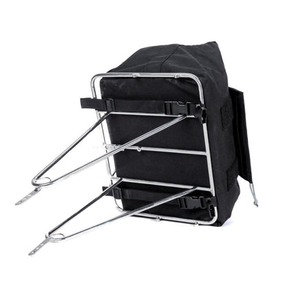 Porteur Rackbag - Waterproof Bike Bag - X-Pac Sailcloth &amp; Cordura - Front Rack Bicycle Bag - 42L Capacity - Handmade in USA