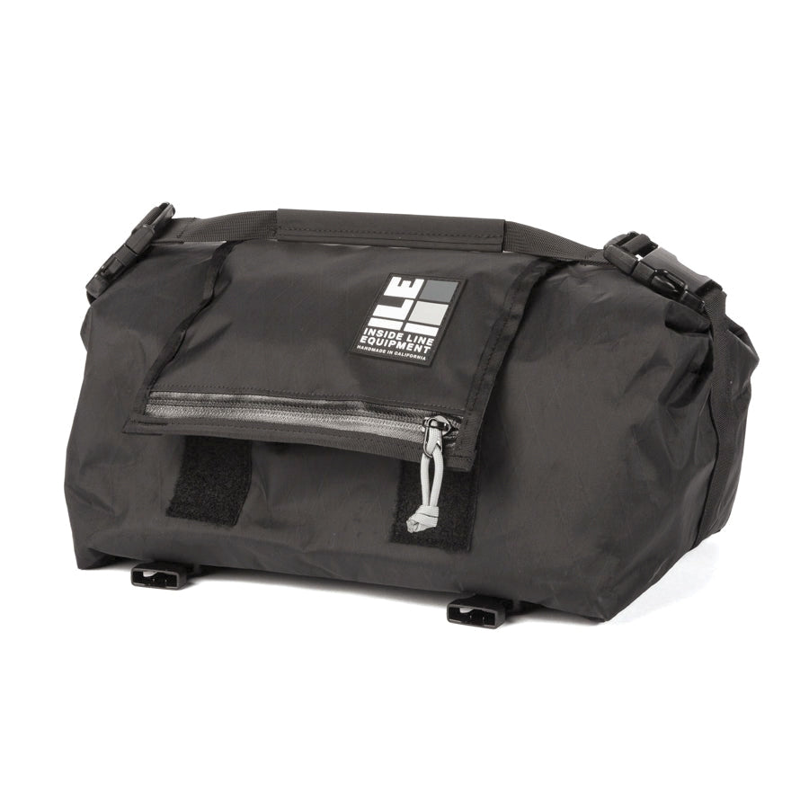 Porteur Rackbag - Waterproof Bike Bag - X-Pac Sailcloth &amp; Cordura - Front Rack Bicycle Bag - 42L Capacity - Handmade in USA
