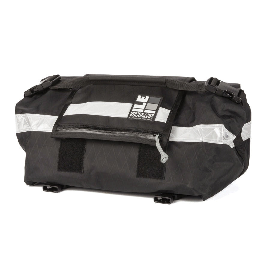 Porteur Rackbag - Waterproof Bike Bag - X-Pac Sailcloth &amp; Cordura - Front Rack Bicycle Bag - 42L Capacity - Handmade in USA