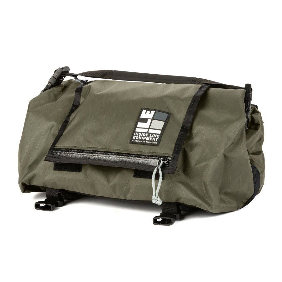 Porteur Rackbag - Waterproof Bike Bag - X-Pac Sailcloth &amp; Cordura - Front Rack Bicycle Bag - 42L Capacity - Handmade in USA