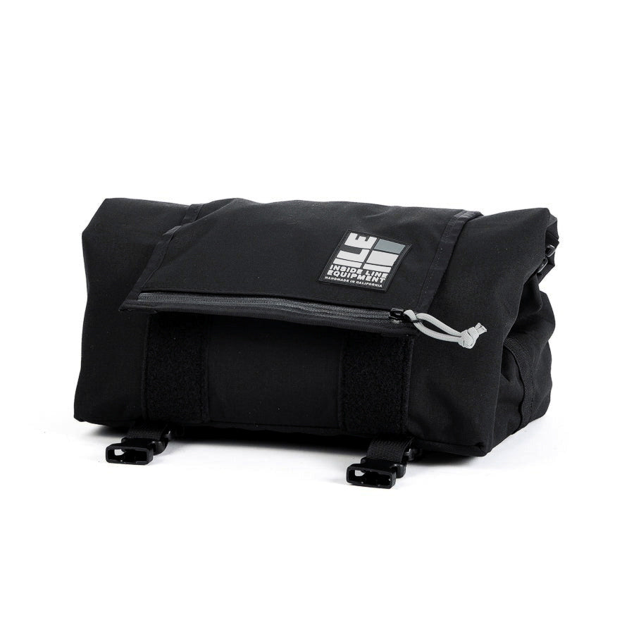 Porteur Rackbag - Waterproof Bike Bag - XPac, Waxed Canvas &amp; Cordura - Front Rack Bicycle Bag - 16L expands to 30L Capacity - Handmade in USA