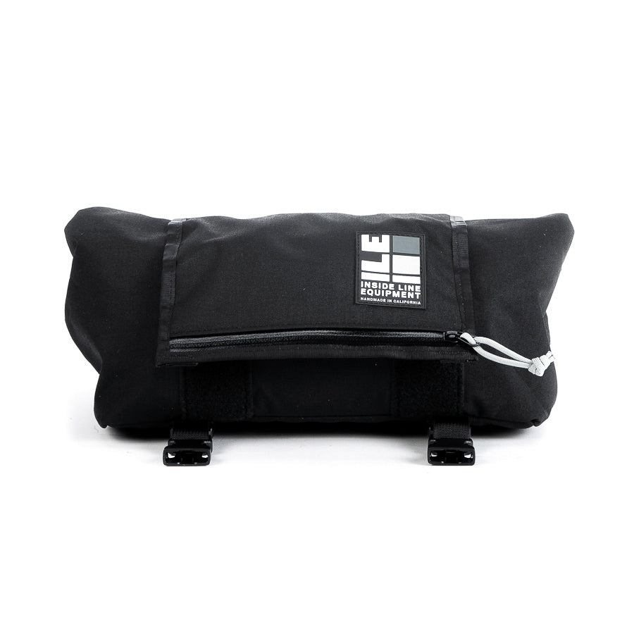 Porteur Rackbag - Waterproof Bike Bag - XPac, Waxed Canvas &amp; Cordura - Front Rack Bicycle Bag - 16L expands to 30L Capacity - Handmade in USA