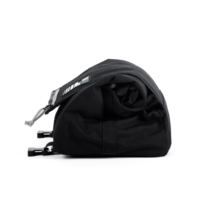 Porteur Rackbag - Waterproof Bike Bag - XPac, Waxed Canvas &amp; Cordura - Front Rack Bicycle Bag - 16L expands to 30L Capacity - Handmade in USA