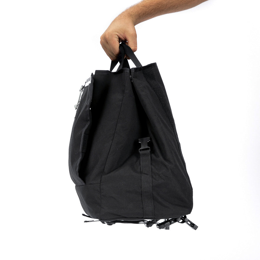 Porteur Rackbag - Waterproof Bike Bag - XPac, Waxed Canvas &amp; Cordura - Front Rack Bicycle Bag - 16L expands to 30L Capacity - Handmade in USA