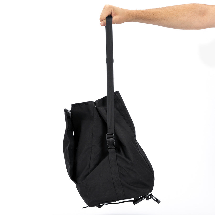 Porteur Rackbag - Waterproof Bike Bag - XPac, Waxed Canvas &amp; Cordura - Front Rack Bicycle Bag - 16L expands to 30L Capacity - Handmade in USA