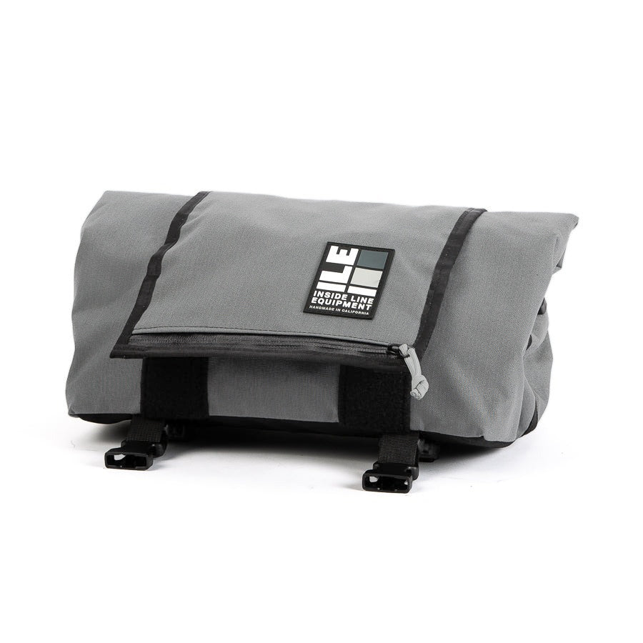 Porteur Rackbag - Waterproof Bike Bag - XPac, Waxed Canvas &amp; Cordura - Front Rack Bicycle Bag - 16L expands to 30L Capacity - Handmade in USA