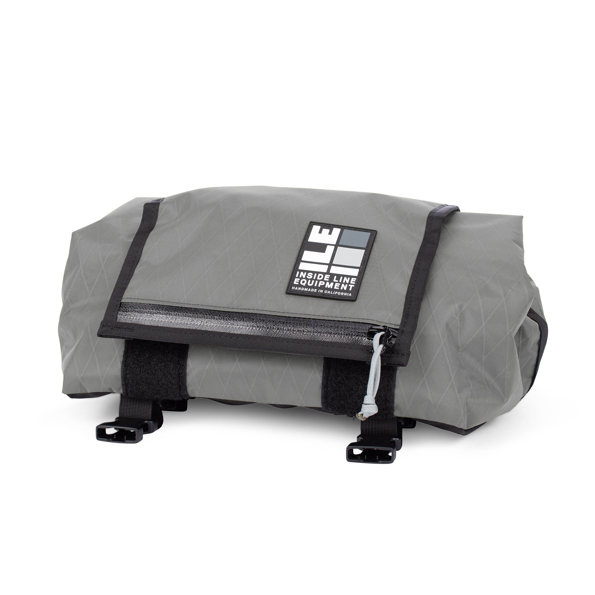 Porteur Rackbag - Waterproof Bike Bag - XPac, Waxed Canvas &amp; Cordura - Front Rack Bicycle Bag - 16L expands to 30L Capacity - Handmade in USA