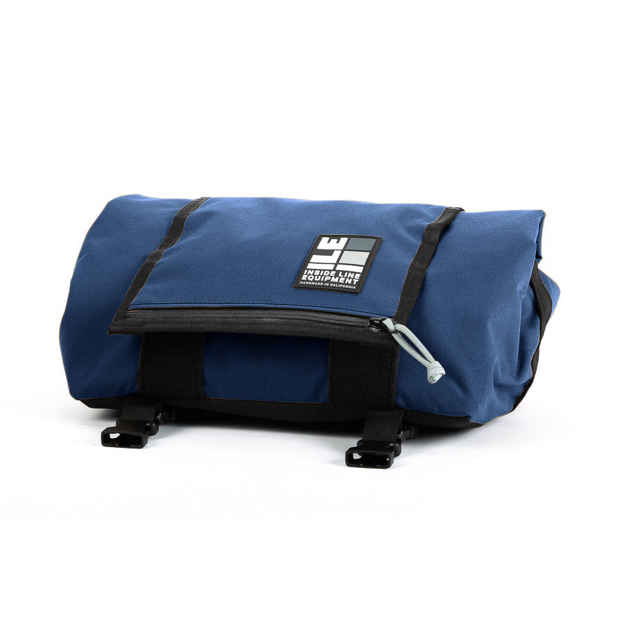 Porteur Rackbag - Waterproof Bike Bag - XPac, Waxed Canvas &amp; Cordura - Front Rack Bicycle Bag - 16L expands to 30L Capacity - Handmade in USA