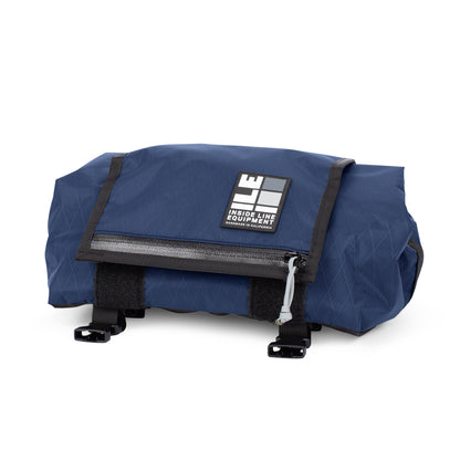 Porteur Rackbag - Waterproof Bike Bag - XPac, Waxed Canvas &amp; Cordura - Front Rack Bicycle Bag - 16L expands to 30L Capacity - Handmade in USA