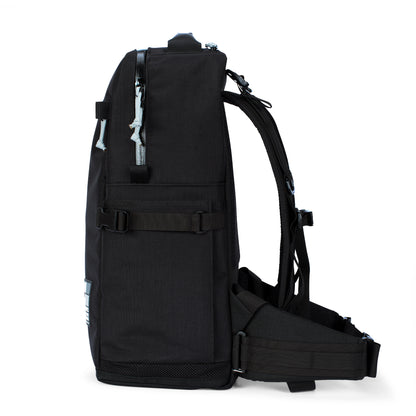 40L - Commuter Backpack - Water Resistant - Travel Backpack - hiking waist belt - Carry-on Bag - XPac - Cordura - Handmade Backpack - Made in USA