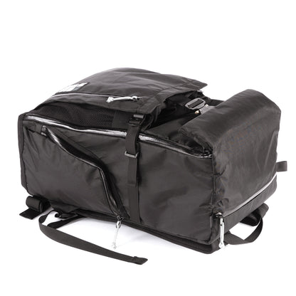 Travel Pack - 40L - Handmade Backpack - Front Panel Loader - Cary-on Bag - Travel Backpack - Water Resistant - XPac Sailcloth - Made in USA - Lifetime Warranty - travel backpack - carry-on backpack - water-resistant backpack - durable travel backpack - laptop travel backpack - weatherproof carry-on - everyday carry backpack (EDC) - waterproof zippers - backpack with laptop sleeve - expandable travel backpack