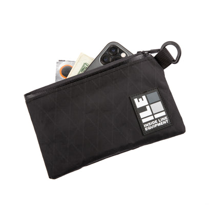 Cycling Zippered Wallet - Waterproof Zipper - XPac - Cordura - Made in USA - Sweat Resistant
